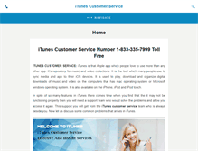 Tablet Screenshot of itunescustomerservice.com